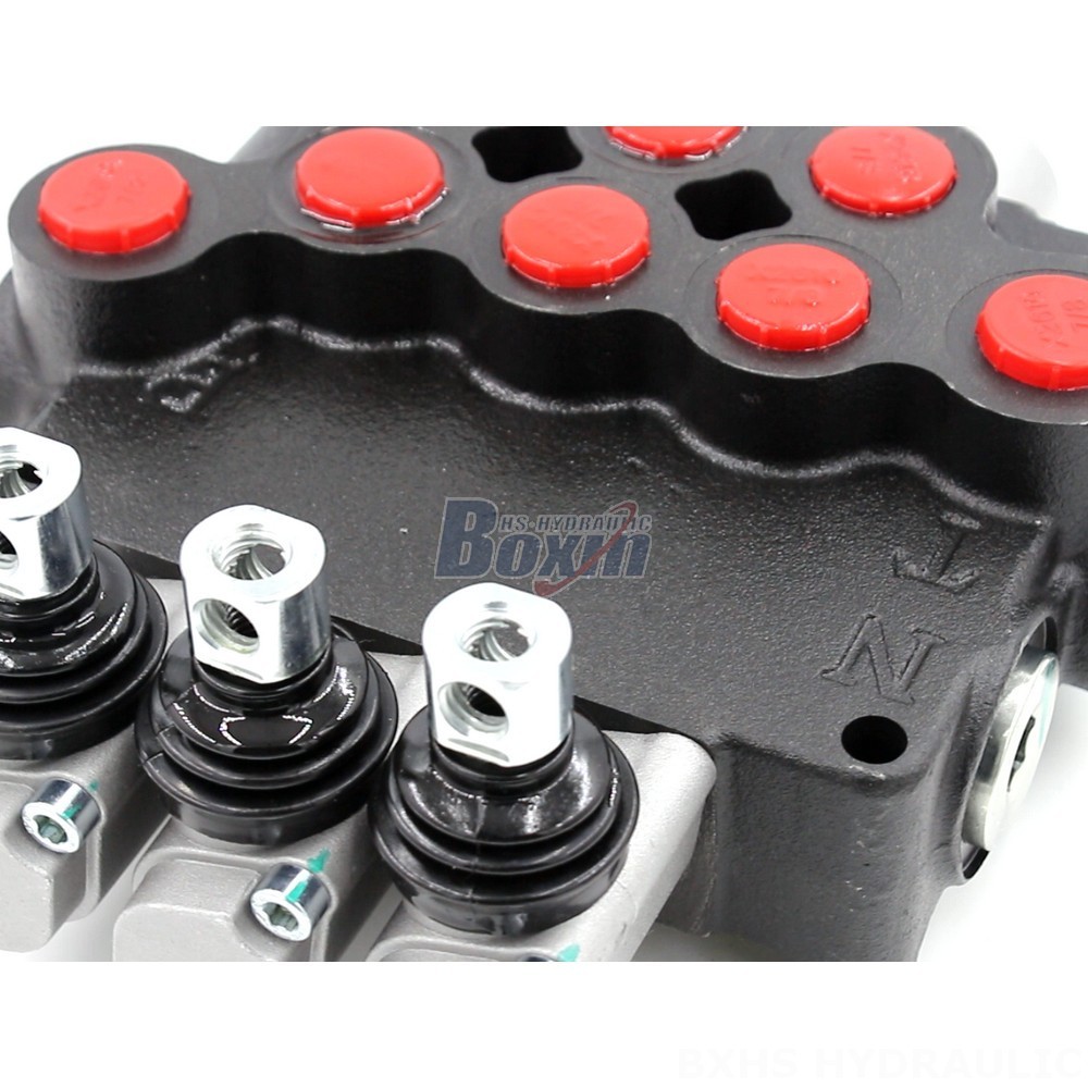 Hydraulic Solenoid Valve 12 Volt P80-U78-3OT Manual 3 Spool Directional Valve | Partner with Us detail image