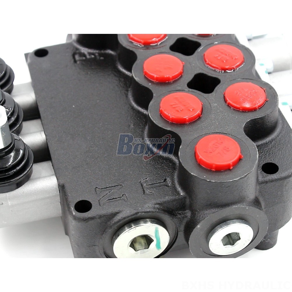 Hydraulic Solenoid Valve 12 Volt P80-U78-3OT Manual 3 Spool Directional Valve | Partner with Us detail image