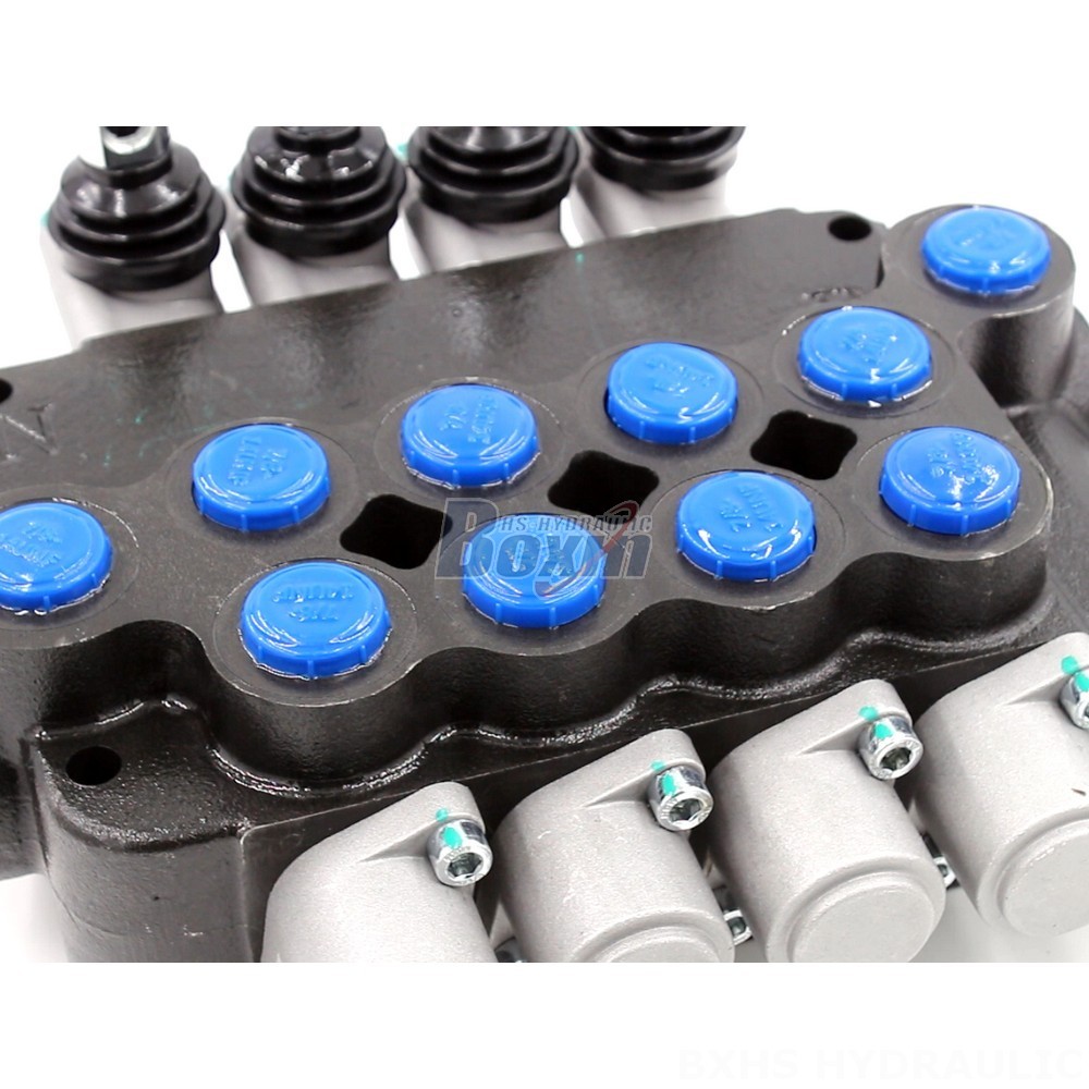 Hydro Control Hydraulic Valves Hydraulic Control Valve, 4-Spool, Manual Operation - P80-U78-4OT detail image