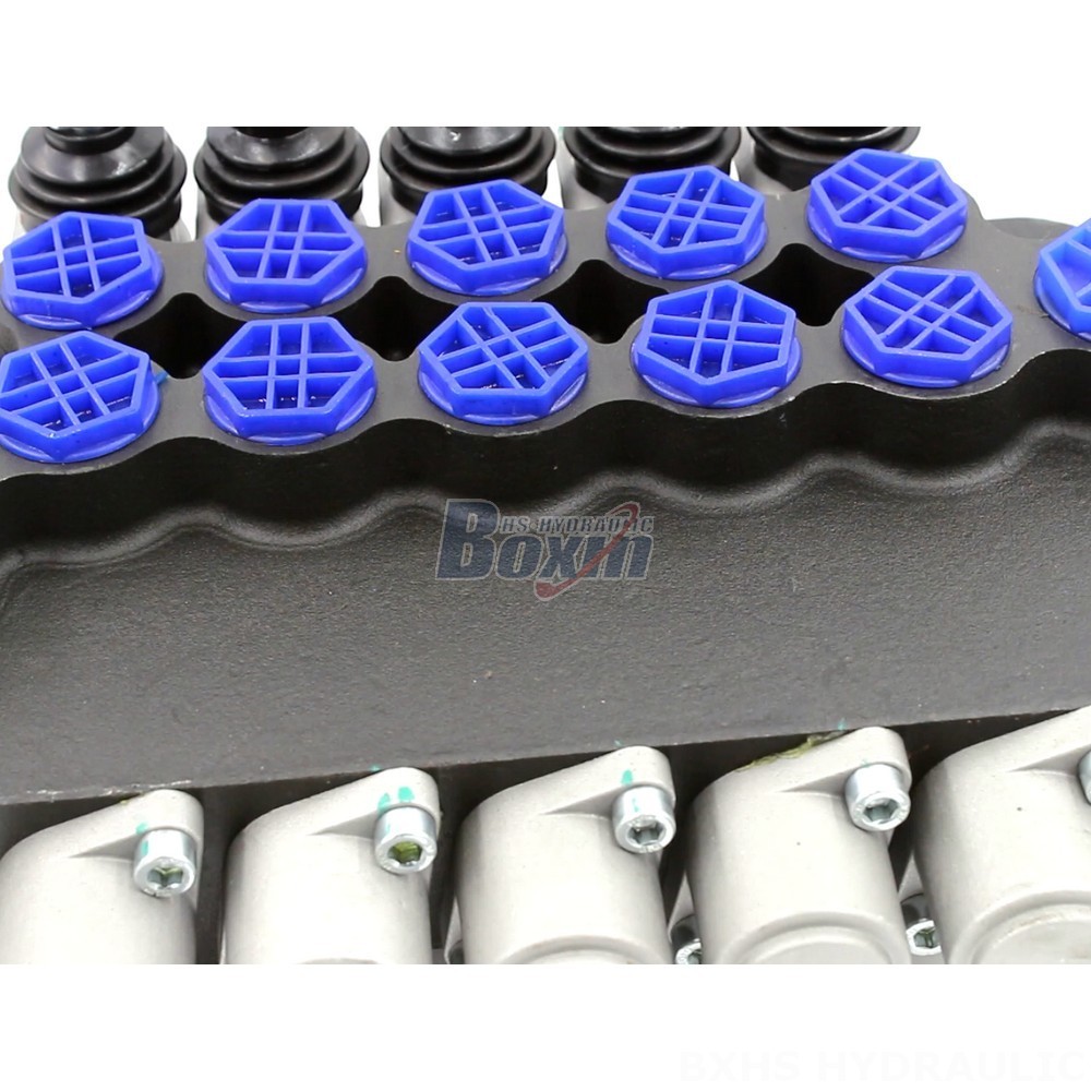 Electronic Hydraulic Flow Control Valve P80F-G34-OT Manual 5 Spool Monoblock Directional Valve detail image
