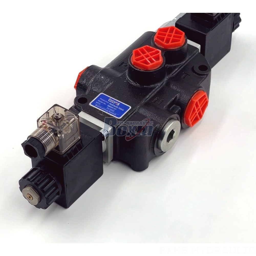 Hydraulic Valve Bank 2 Section Solenoid Directional Control Valve - P80 Series | Wholesale & OEM detail image