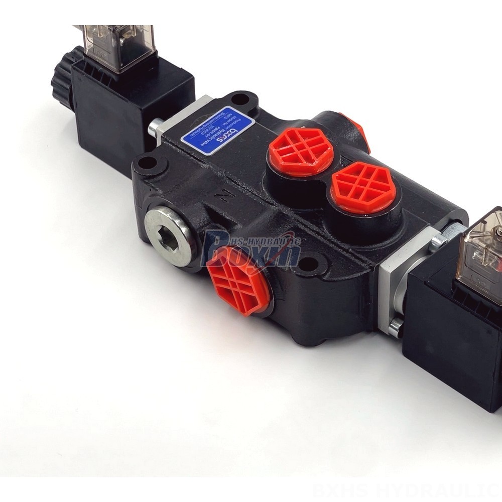 Hydraulic Valve Bank 2 Section Solenoid Directional Control Valve - P80 Series | Wholesale & OEM detail image