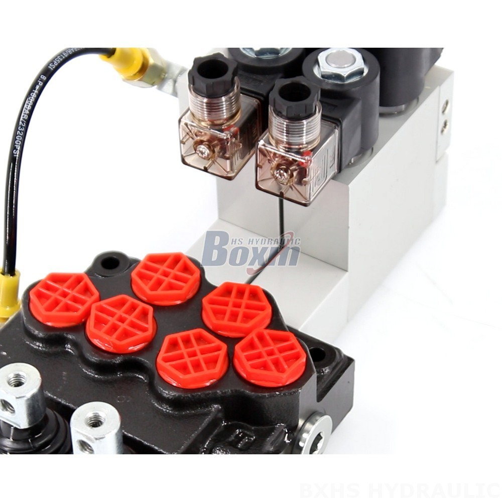 Custom SD5 Electro-hydraulic 2 Spool Monoblock Directional Valve: OEM, ODM, Private Label Services detail image