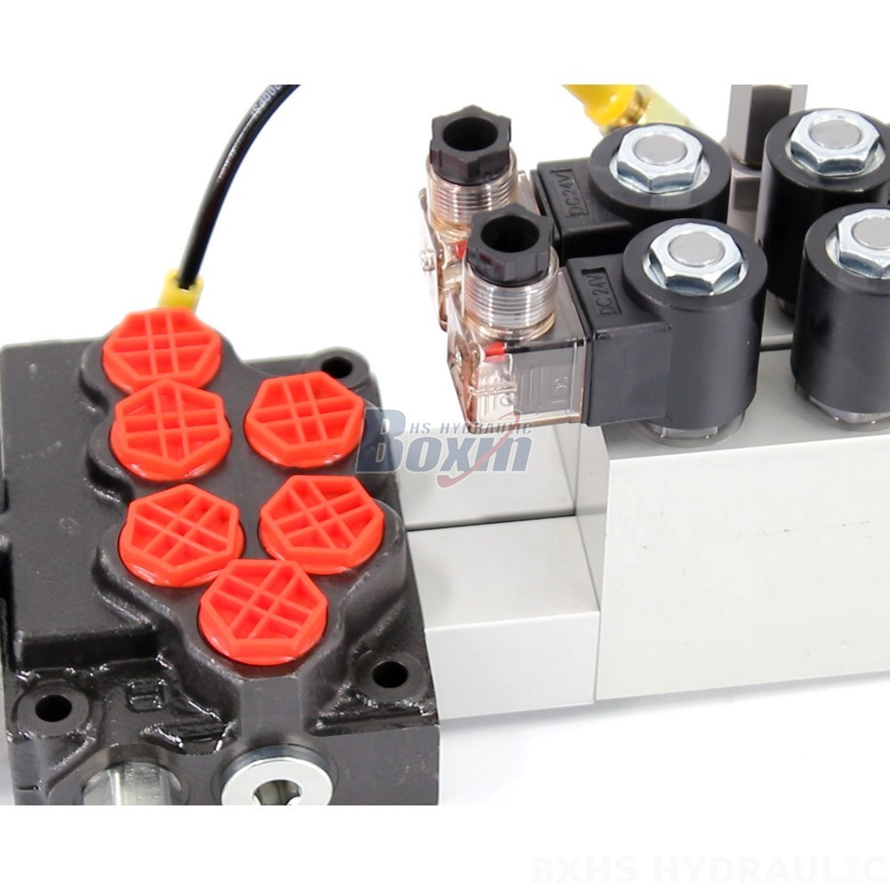 Custom SD5 Electro-hydraulic 2 Spool Monoblock Directional Valve: OEM, ODM, Private Label Services detail image