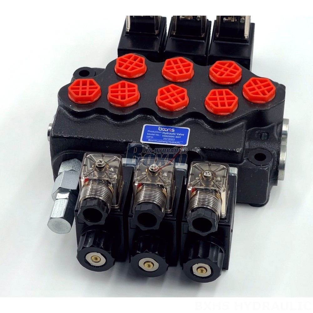 4 Way 2 Position Direction Control Valve 3 Spool Hydraulic Valve - SD5 Series | Wholesale & OEM detail image