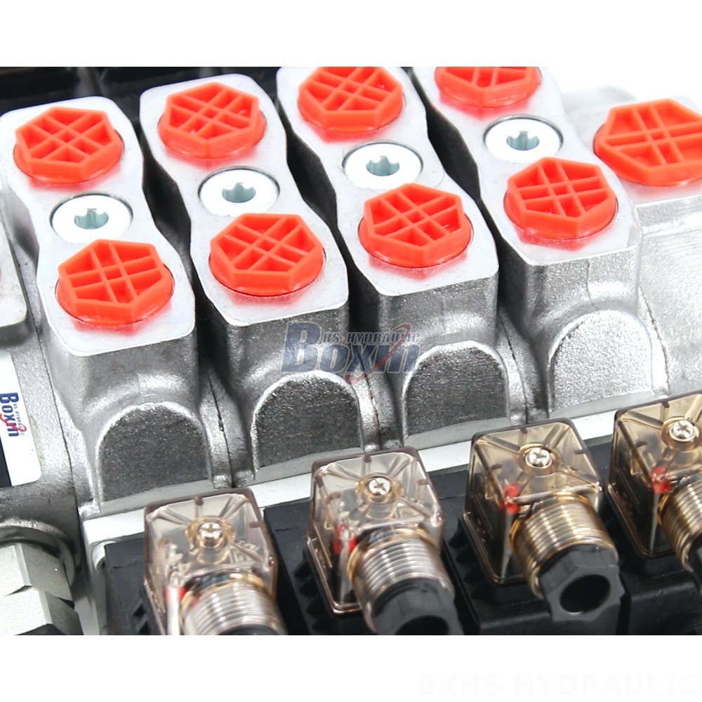 SD8 Solenoid 4 Spool Sectional Directional Valve - Factory Direct detail image