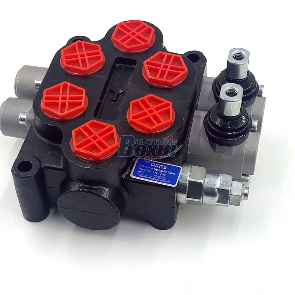 4 Way Hydraulic Solenoid Valve ZT20 Manual 2 Spool Monoblock Directional Valve | Wholesale & OEM detail image