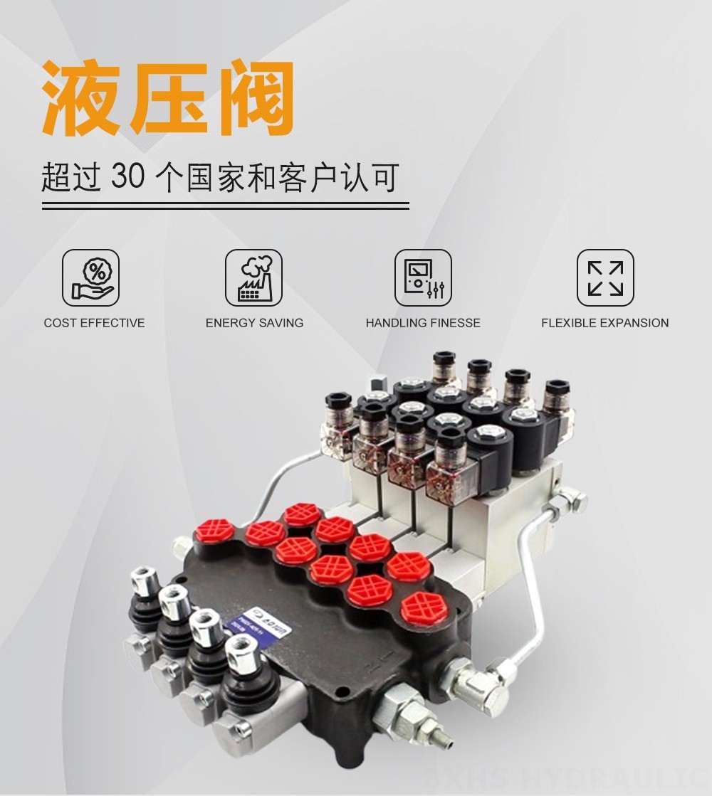 P80 电液控 4路 单块式方向阀