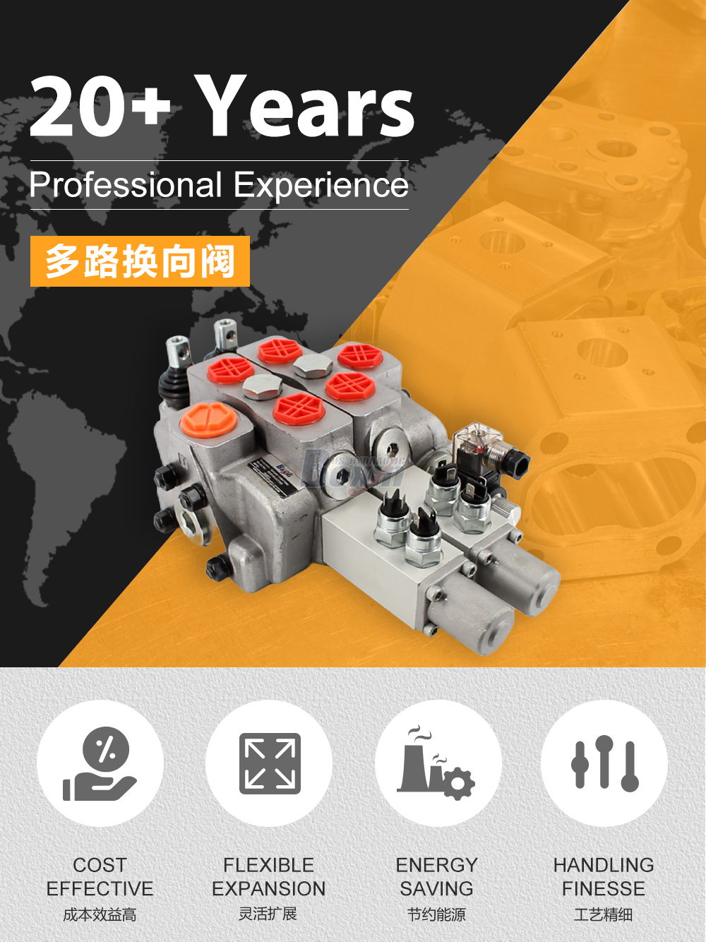SDS180-PG2-2OTDD 手控 2 联 分块式方向阀