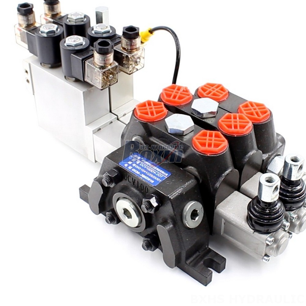 Solenoid Operated Control Valve Customize Electro-hydraulic 2 Spool Sectional Directional Valves main image