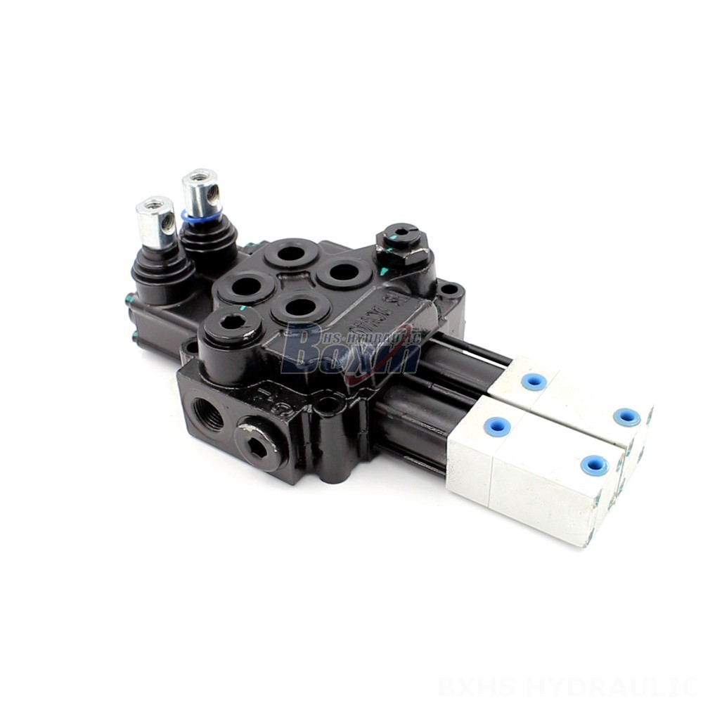 Remote Joystick Loader Valve Pneumatic 2-Spool Monoblock Directional Valve: Wholesale, OEM, ODM main image