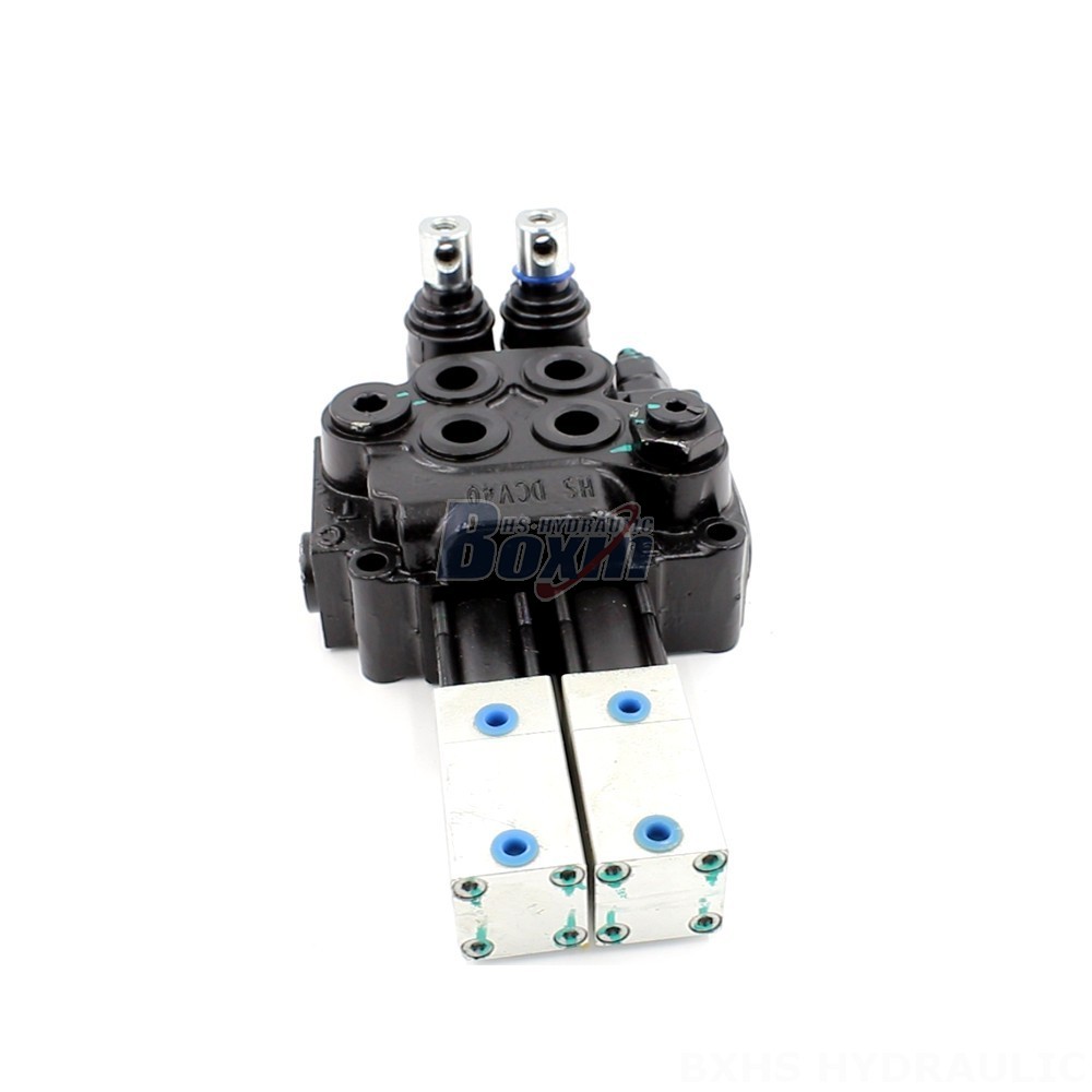 Remote Joystick Loader Valve Pneumatic 2-Spool Monoblock Directional Valve: Wholesale, OEM, ODM main image