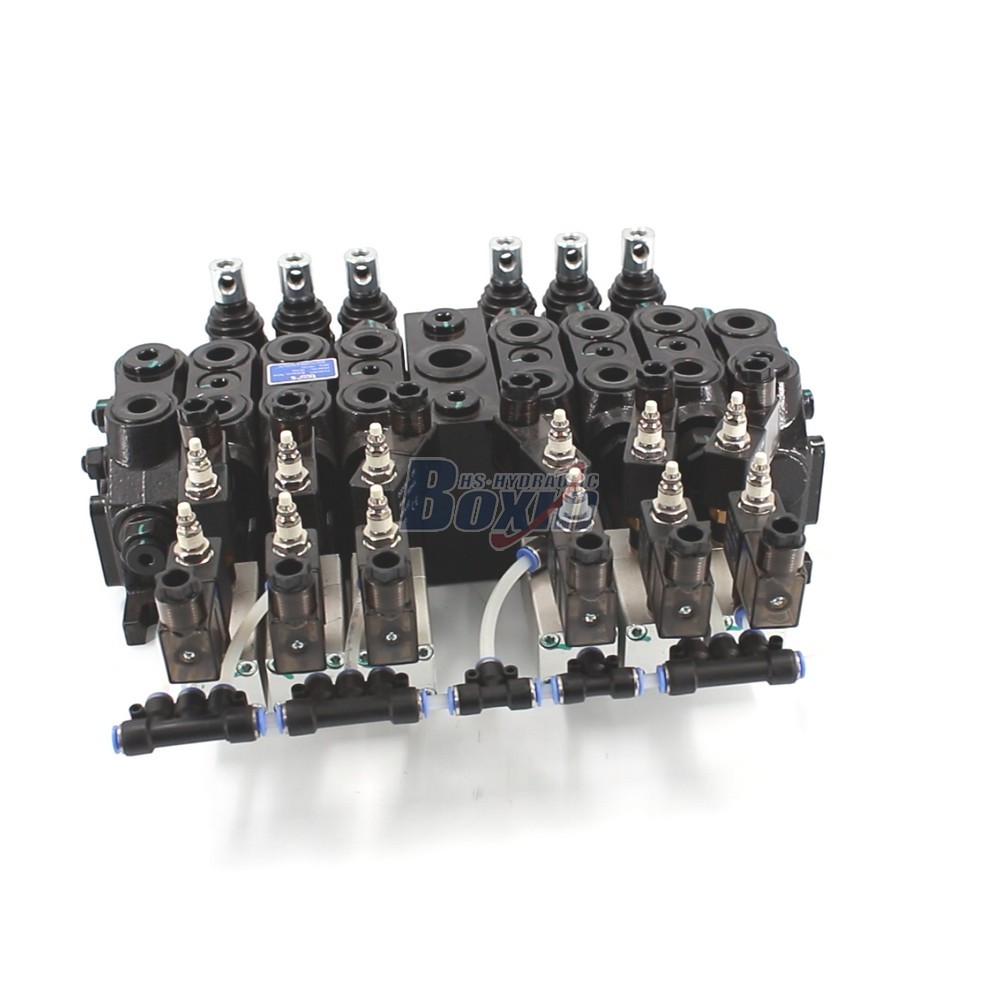DCV60 Electro-pneumatic 6 Spool Sectional Directional Valve main image