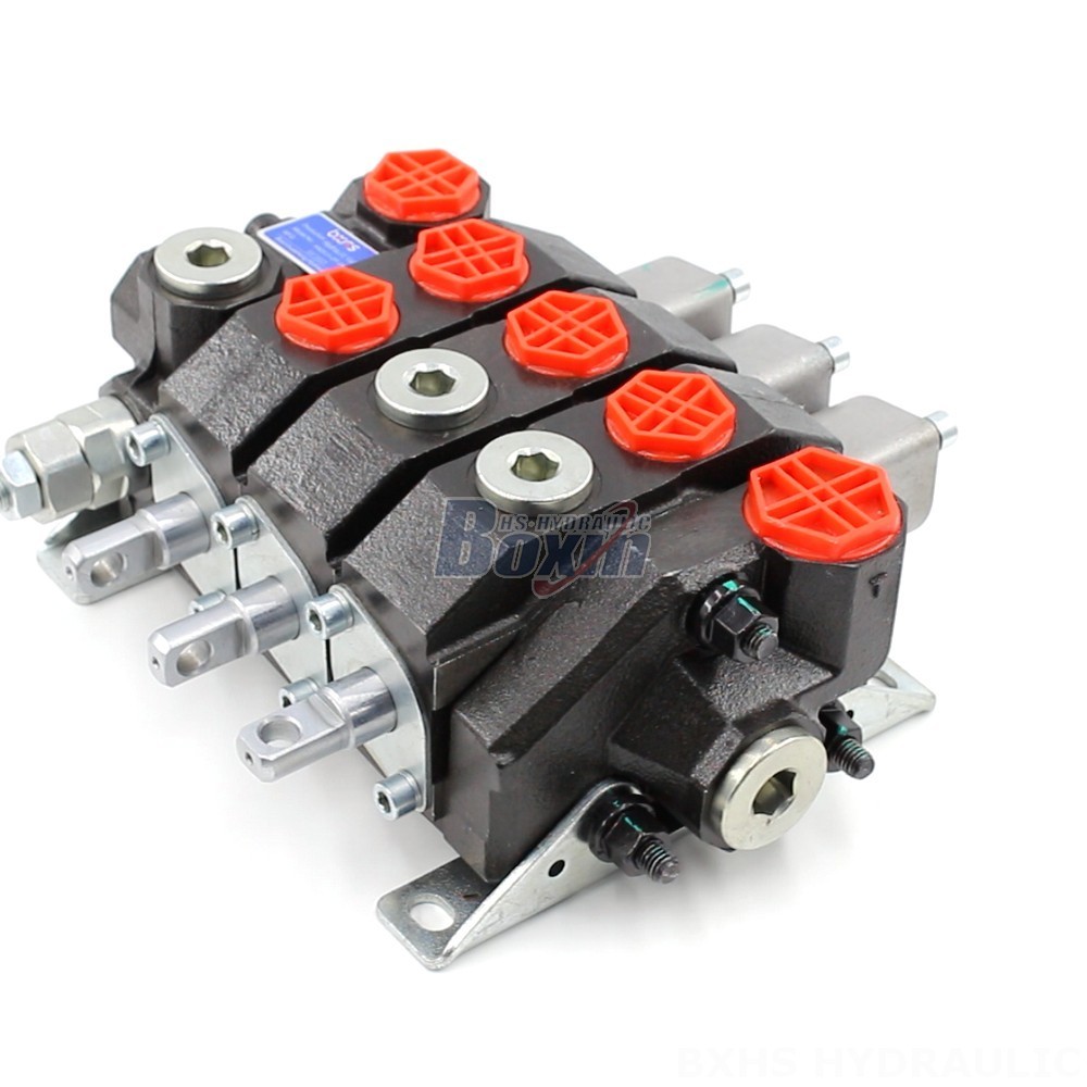 Control Hydraulic Solenoid Valve 3-Spool Monoblock Directional Valve - Wholesale & Distribution main image