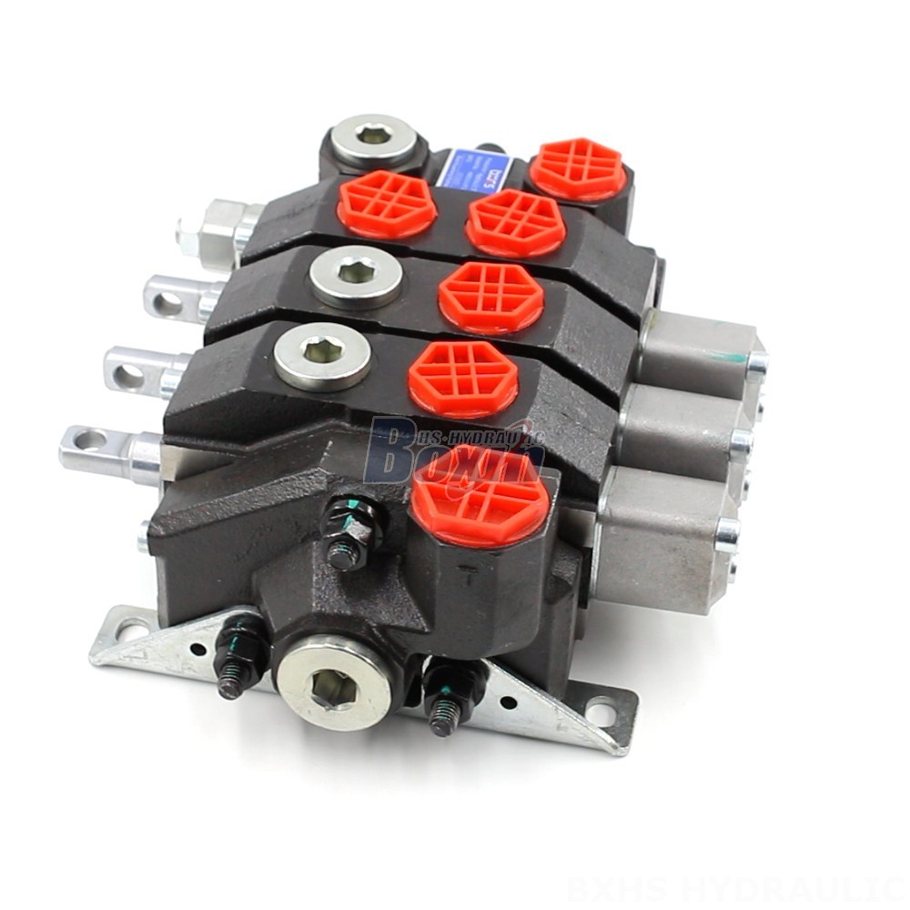 Control Hydraulic Solenoid Valve 3-Spool Monoblock Directional Valve - Wholesale & Distribution main image