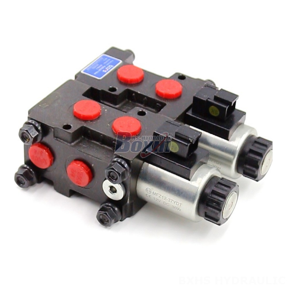 Electric Hydraulic Control Manual 2 Spool Flow Diverter Valve - HSV06 Series | Wholesale & OEM main image