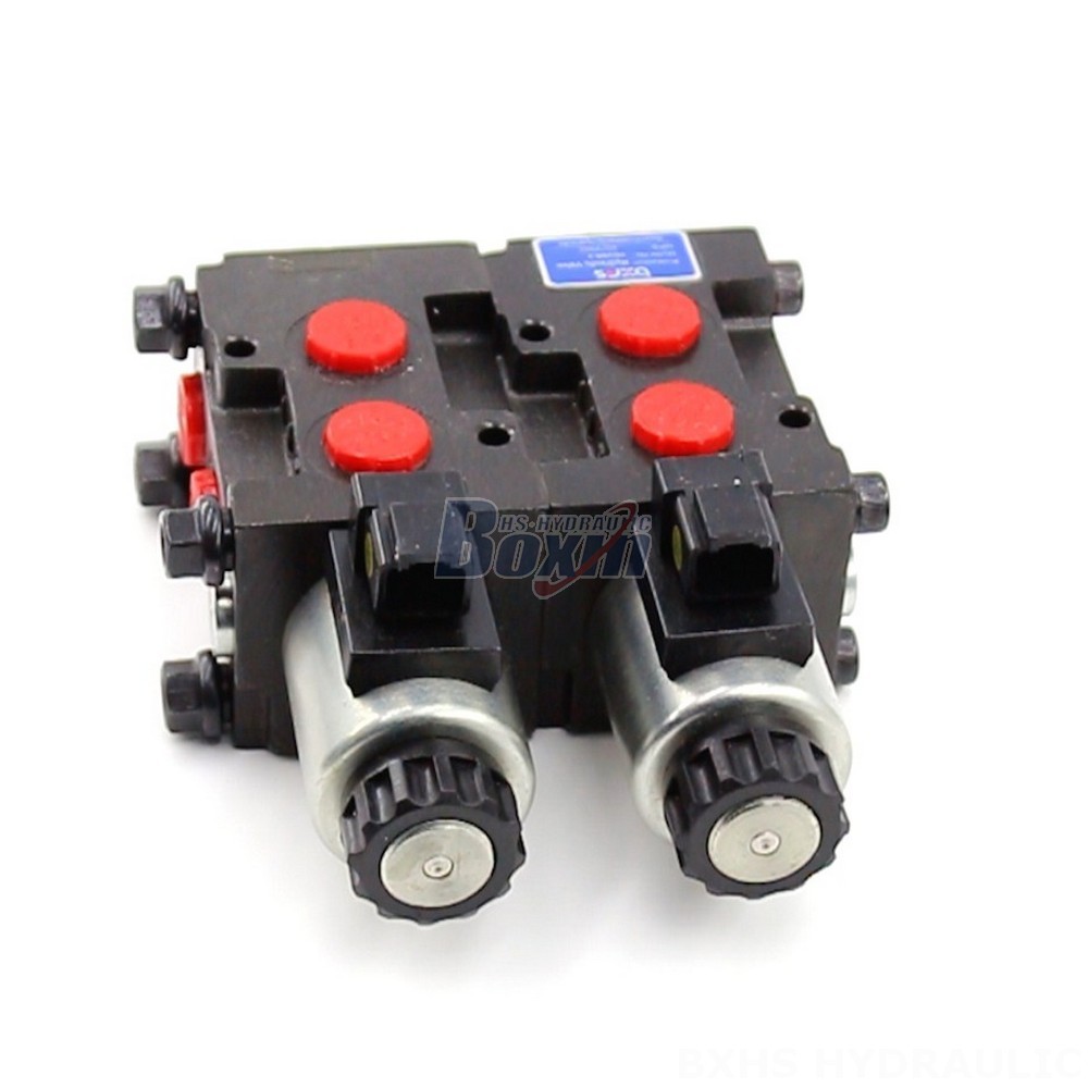 Electric Hydraulic Control Manual 2 Spool Flow Diverter Valve - HSV06 Series | Wholesale & OEM main image