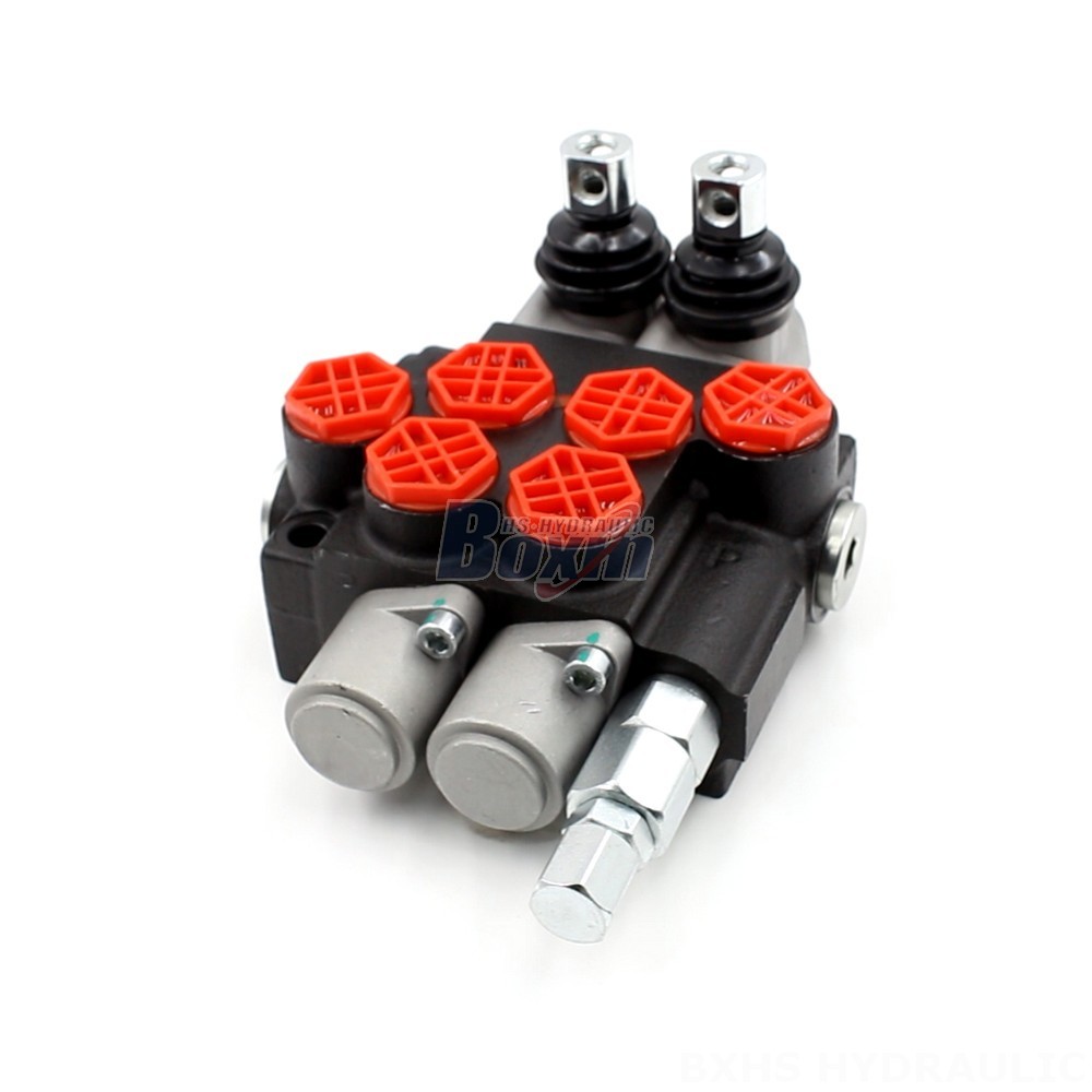 2 Spool Hydraulic Valve With Float Innovative Hydraulic Valve: P40-G12 Manual 2 Spool Monoblock main image