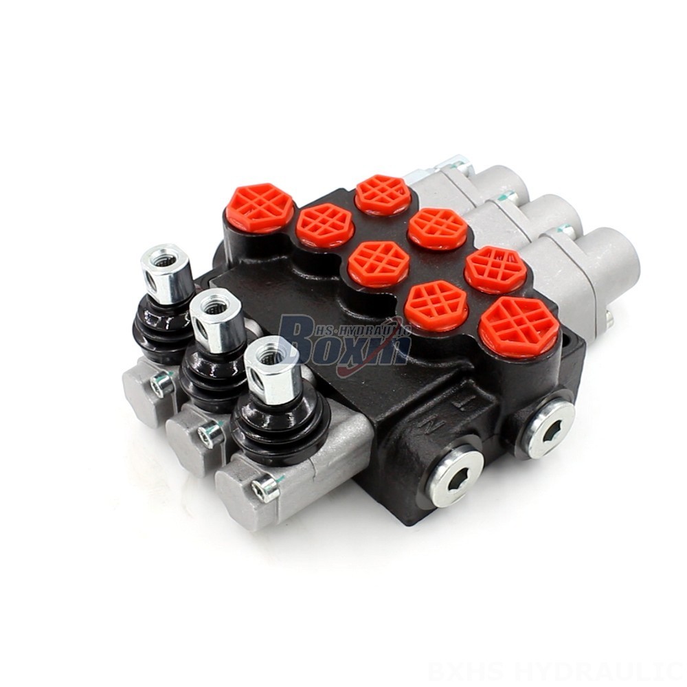 P40-G38-G12-OT Manual 3 Spool Monoblock Directional Valve: Global Supplier main image