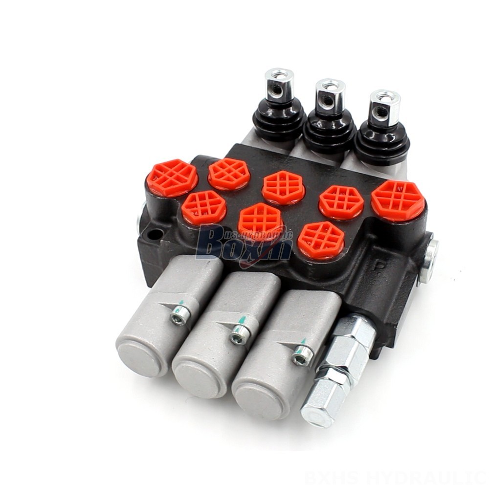 Remote Control Hydraulic Valve Manual 3 Spool Monoblock Directional Valve: Factory Supply & OEM main image