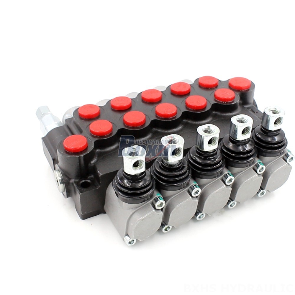 Dcv Solenoid Valve P40-U34-U68 Manual 5 Spool Monoblock Directional Valve | Factory Direct main image