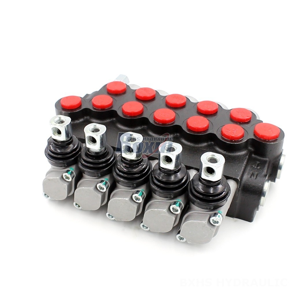 Dcv Solenoid Valve P40-U34-U68 Manual 5 Spool Monoblock Directional Valve | Factory Direct main image