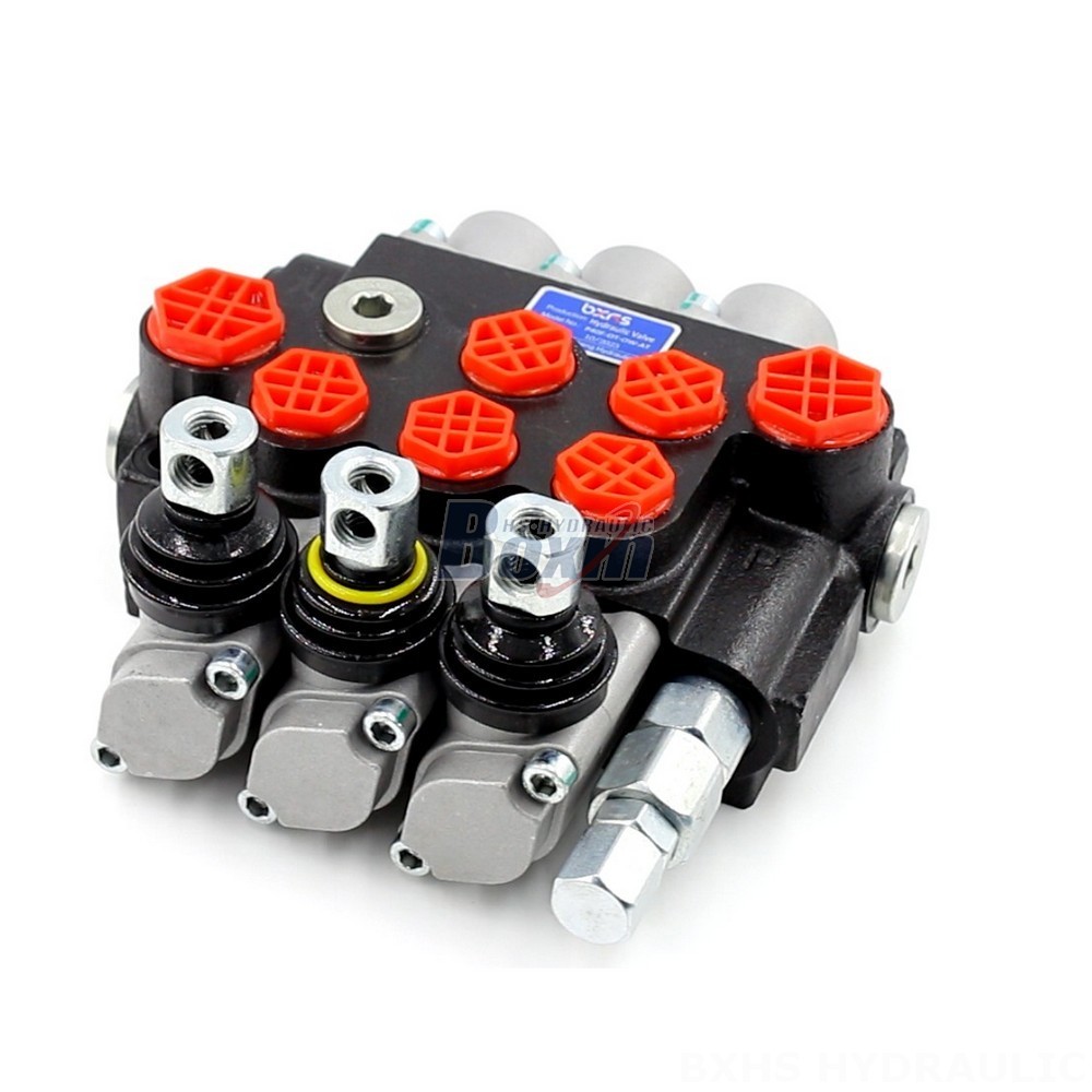 Solenoid Hydraulic Directional Control Valve P40 Manual 3 Spool Monoblock Directional Valve main image