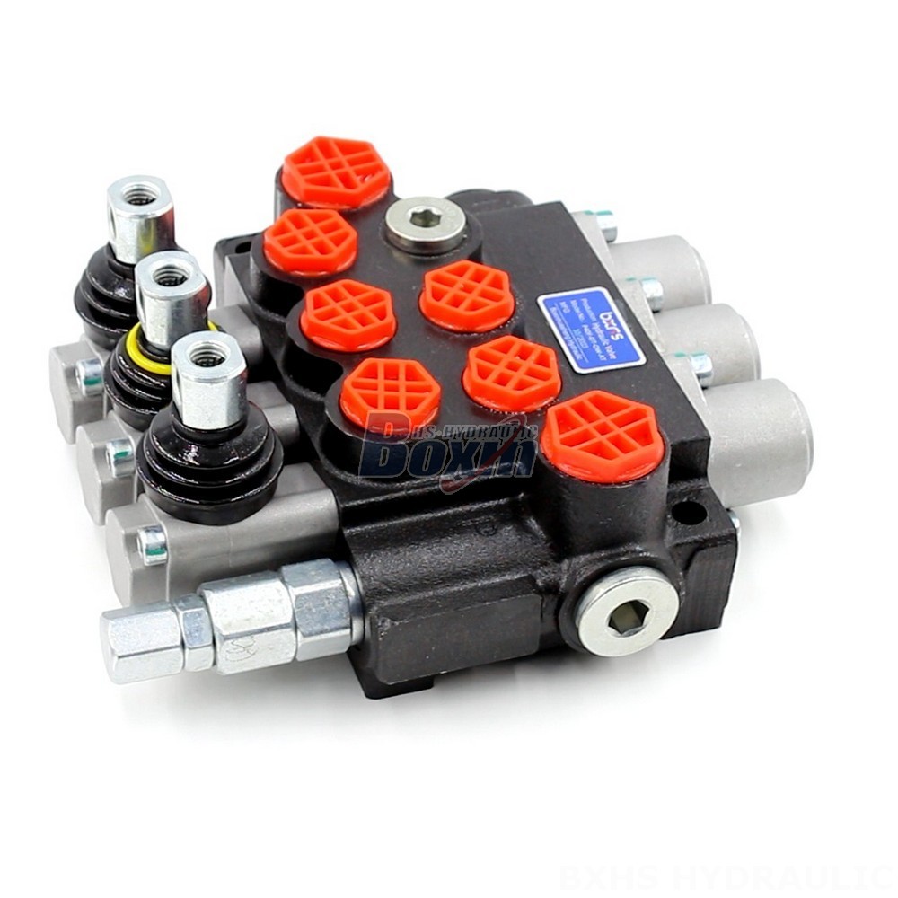 Solenoid Hydraulic Directional Control Valve P40 Manual 3 Spool Monoblock Directional Valve main image