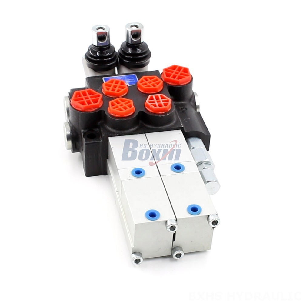 Manual Hydraulic Directional Control Valves P40 Pneumatic 2 Spool Monoblock Directional Valve main image