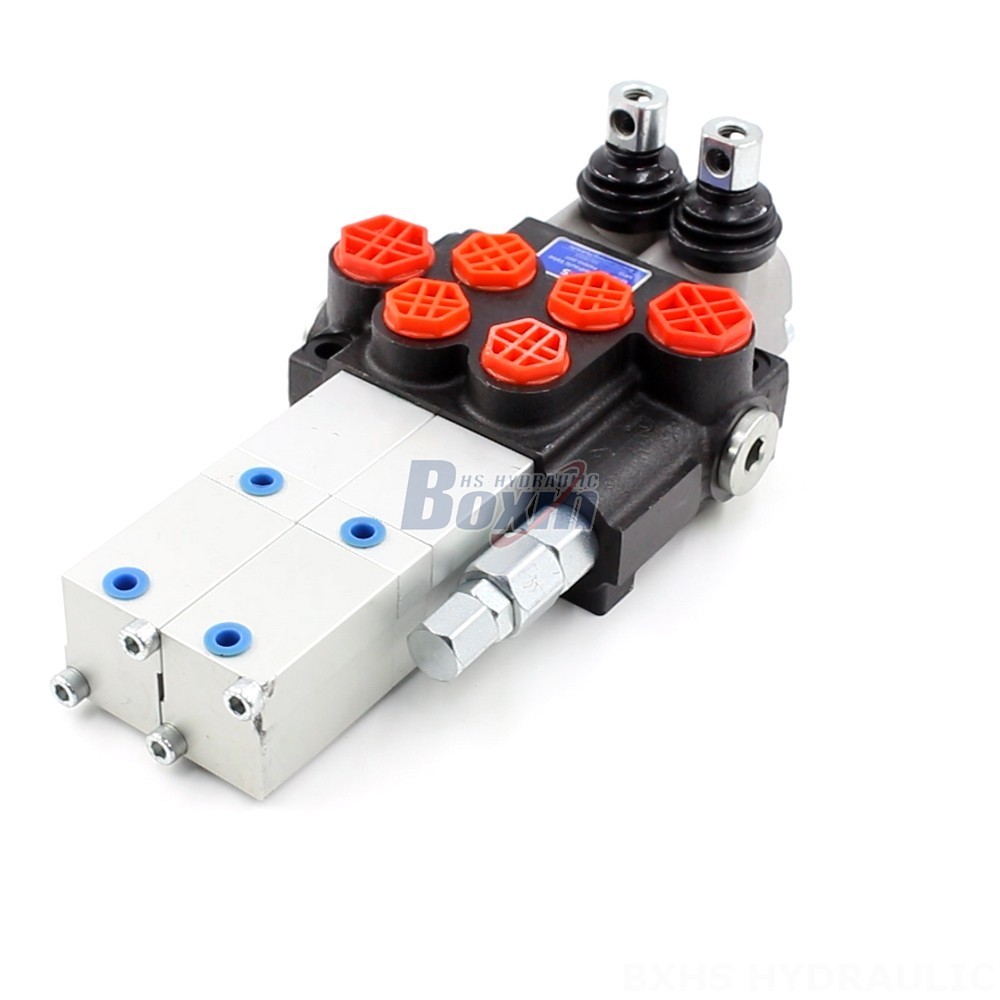 Manual Hydraulic Directional Control Valves P40 Pneumatic 2 Spool Monoblock Directional Valve main image
