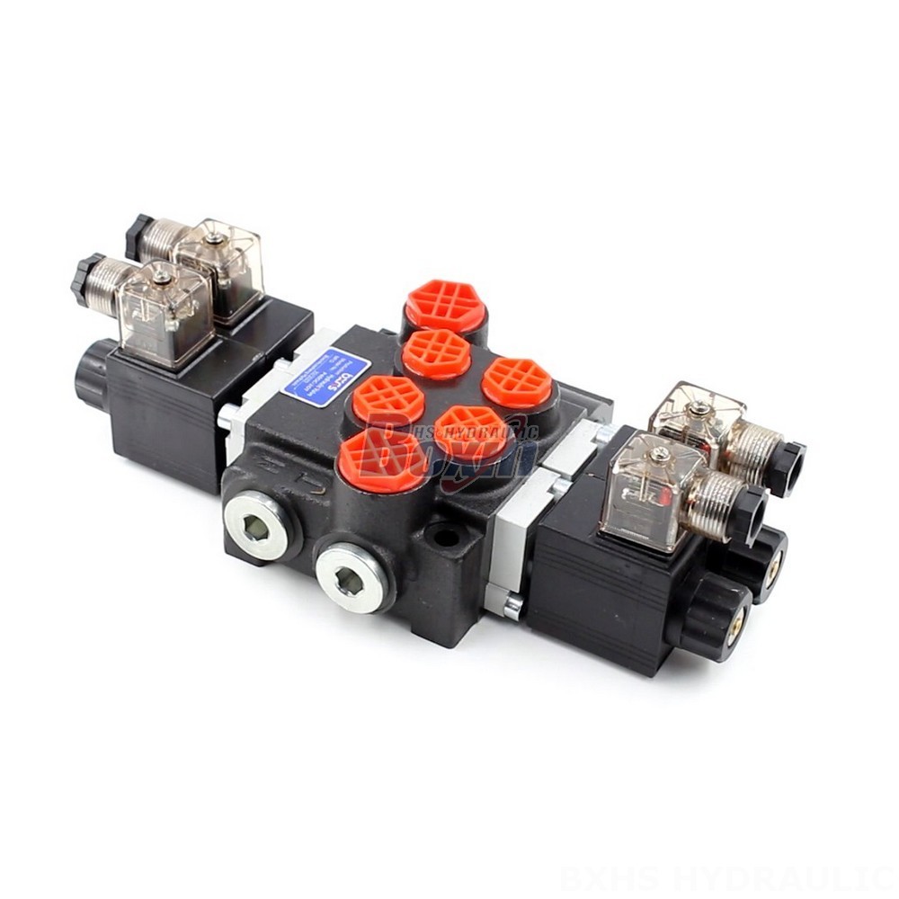 5 Spool Directional Control Valve P40 Solenoid 2 Spool Monoblock Directional Valve Manufacturing cover photo