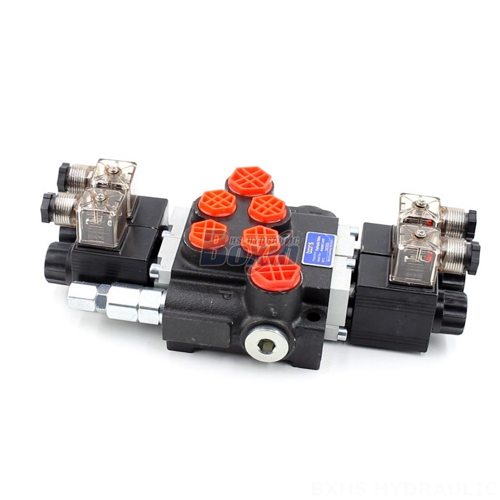 Pressure Control Valve Hydraulic Private Label P40 Solenoid 2 Spool Monoblock Directional Valves main image