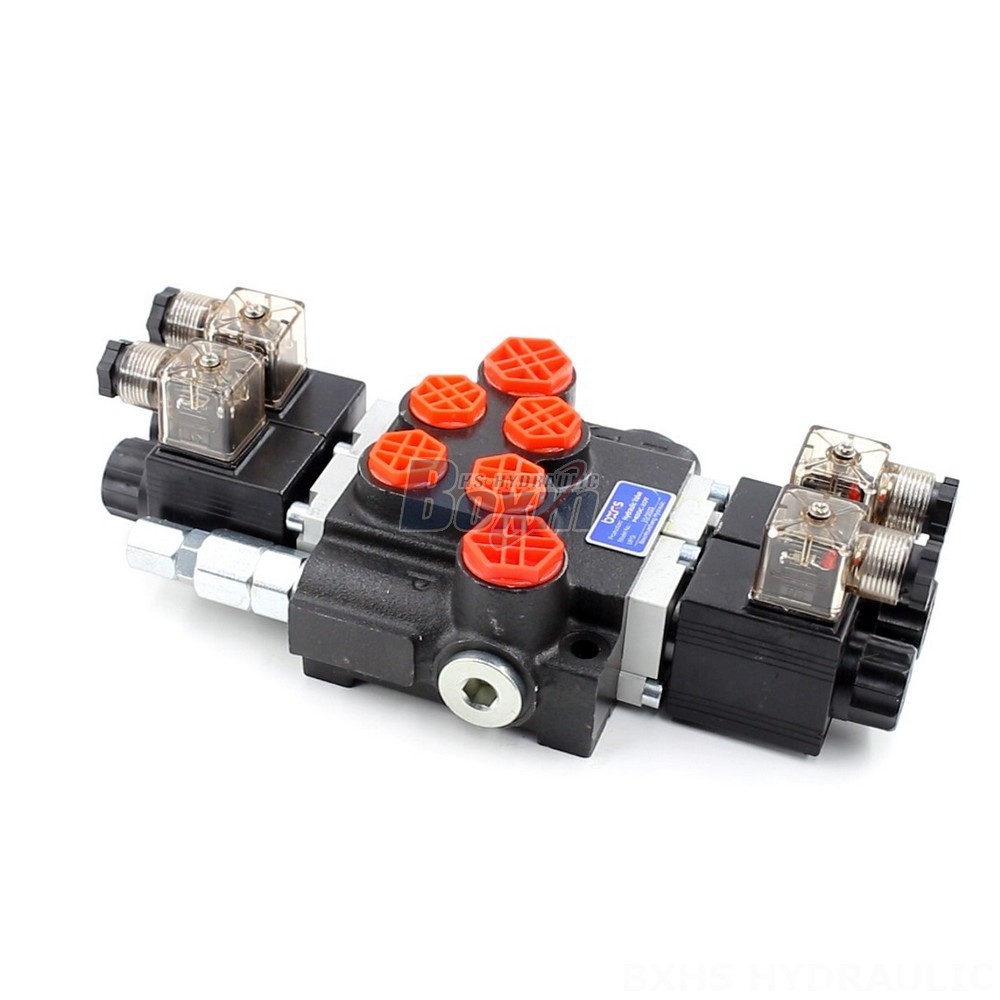 Control Valve For Hydraulic Breaker Hydraulic P40 Solenoid 2 Spool Monoblock Directional Valves main image