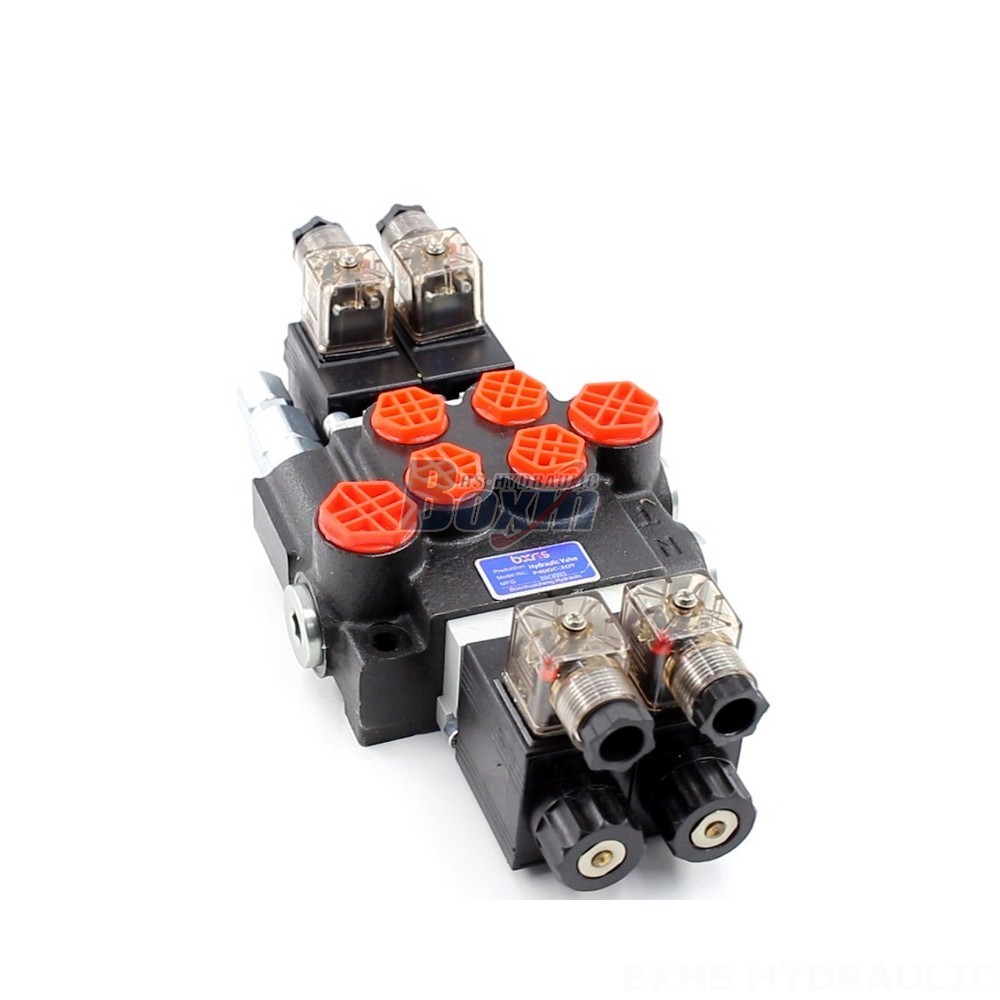 Control Valve For Hydraulic Breaker Hydraulic P40 Solenoid 2 Spool Monoblock Directional Valves main image