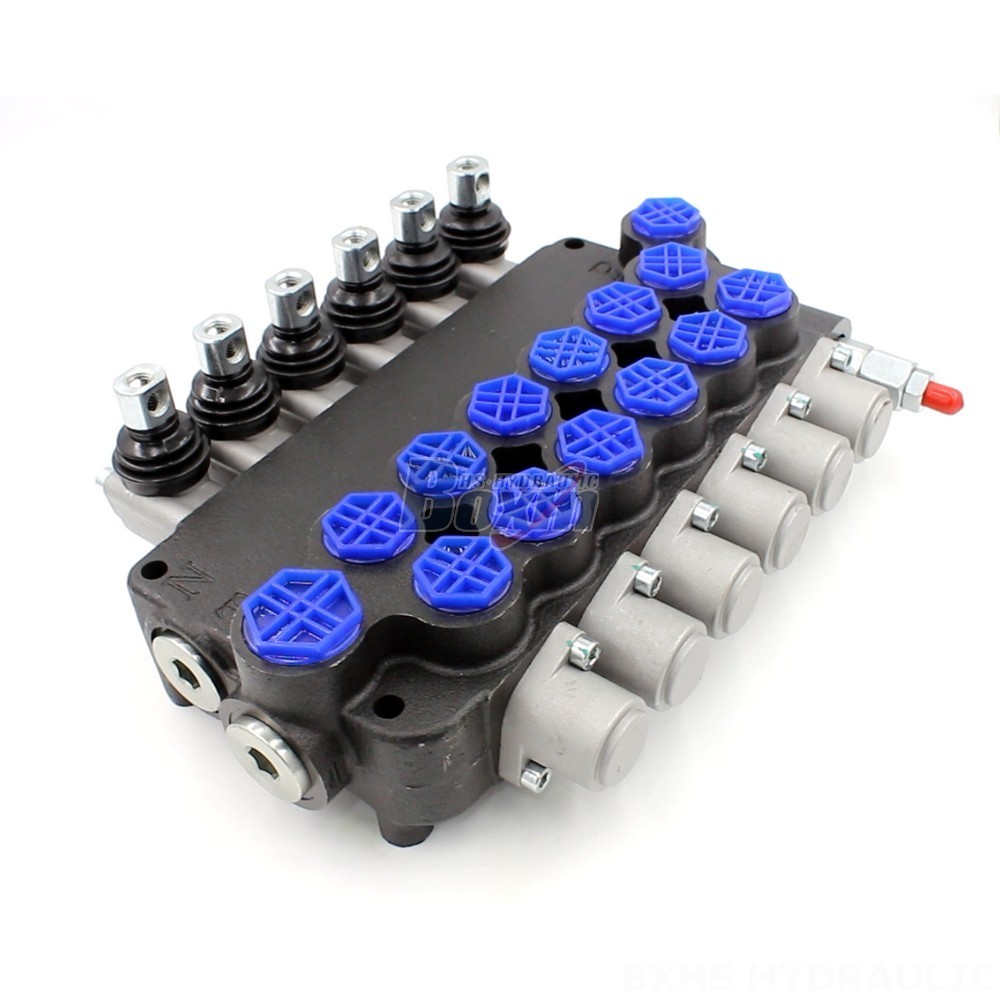 Three Way Hydraulic Control Valve P80-AQF-G Series Monoblock Directional Valve: Wholesale & OEM main image