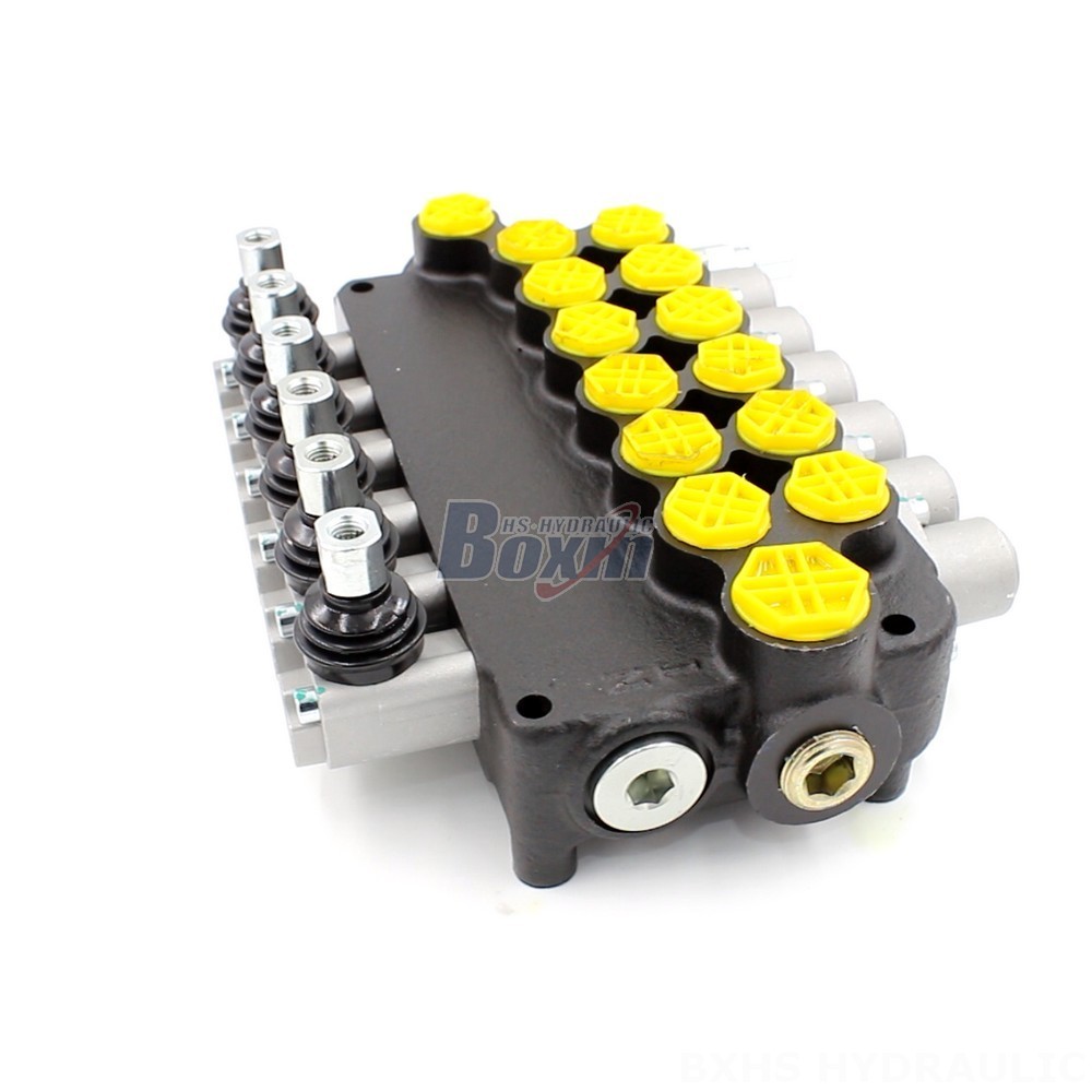 Main Control Valve Hydraulic For Excavator Manual 6 Spool Monoblock Directional Valve Exporter cover photo