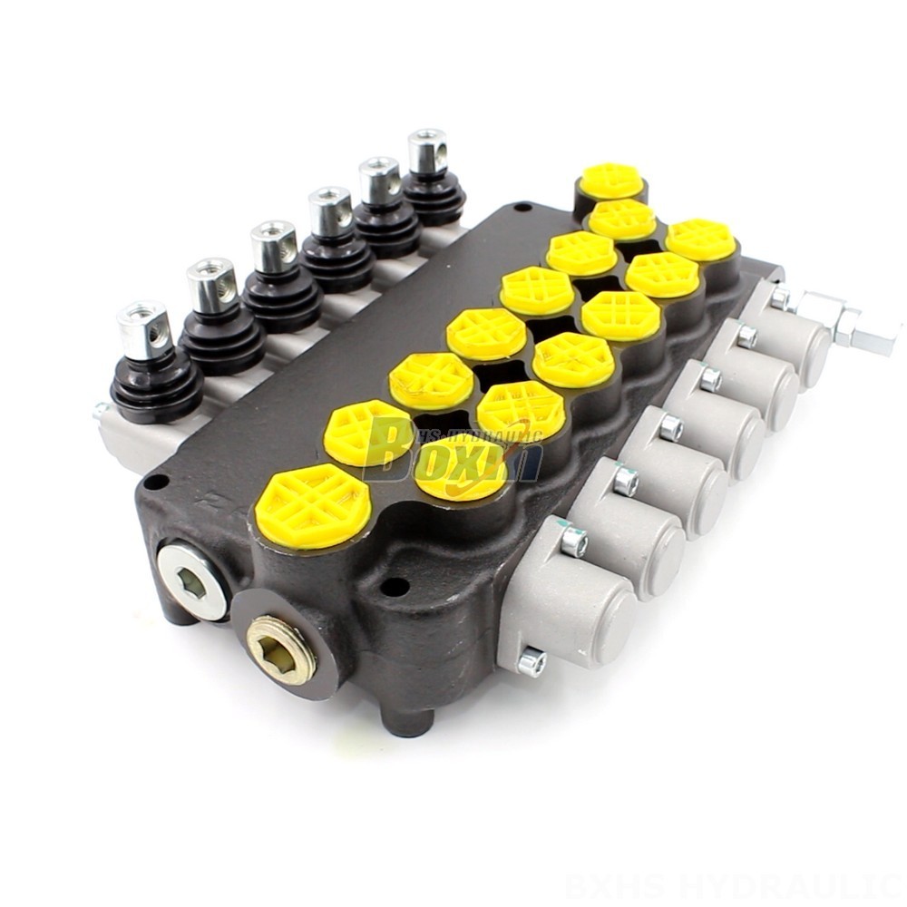 Main Control Valve Hydraulic For Excavator Manual 6 Spool Monoblock Directional Valve Exporter main image