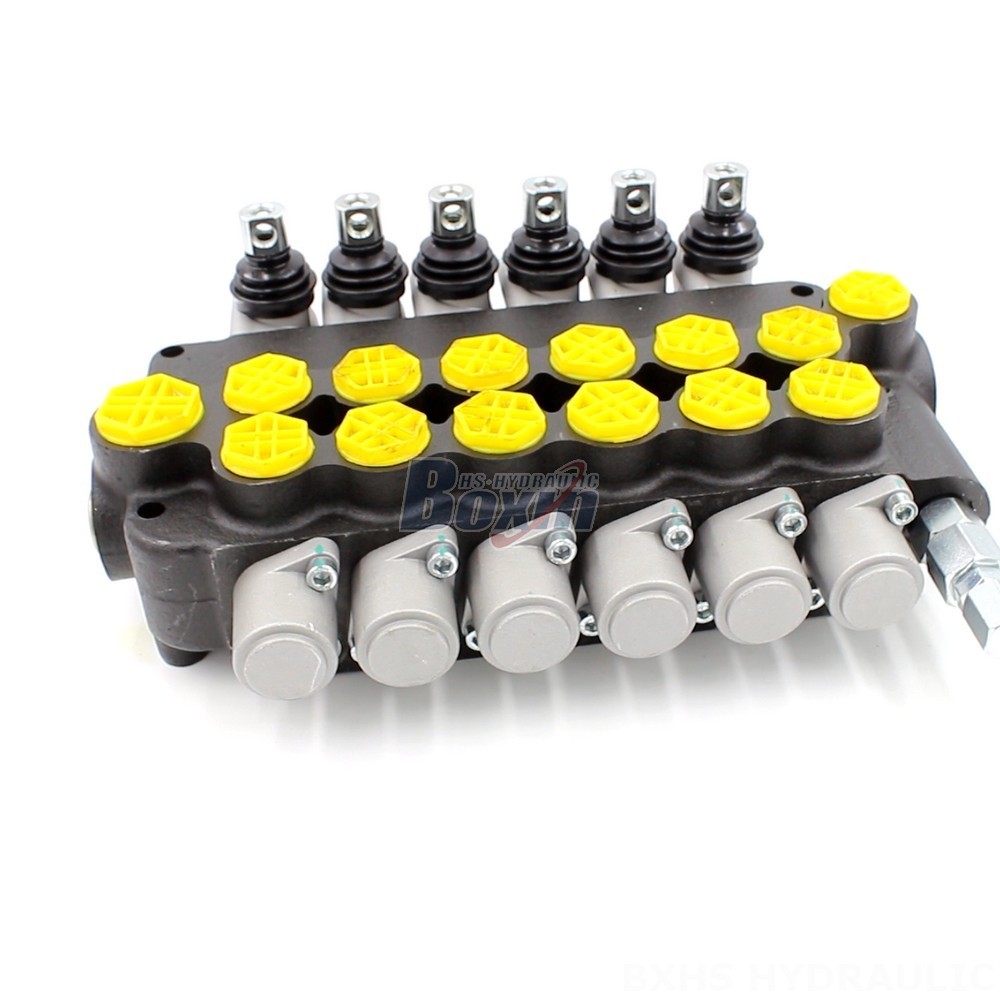 Main Control Valve Hydraulic For Excavator Manual 6 Spool Monoblock Directional Valve Exporter main image