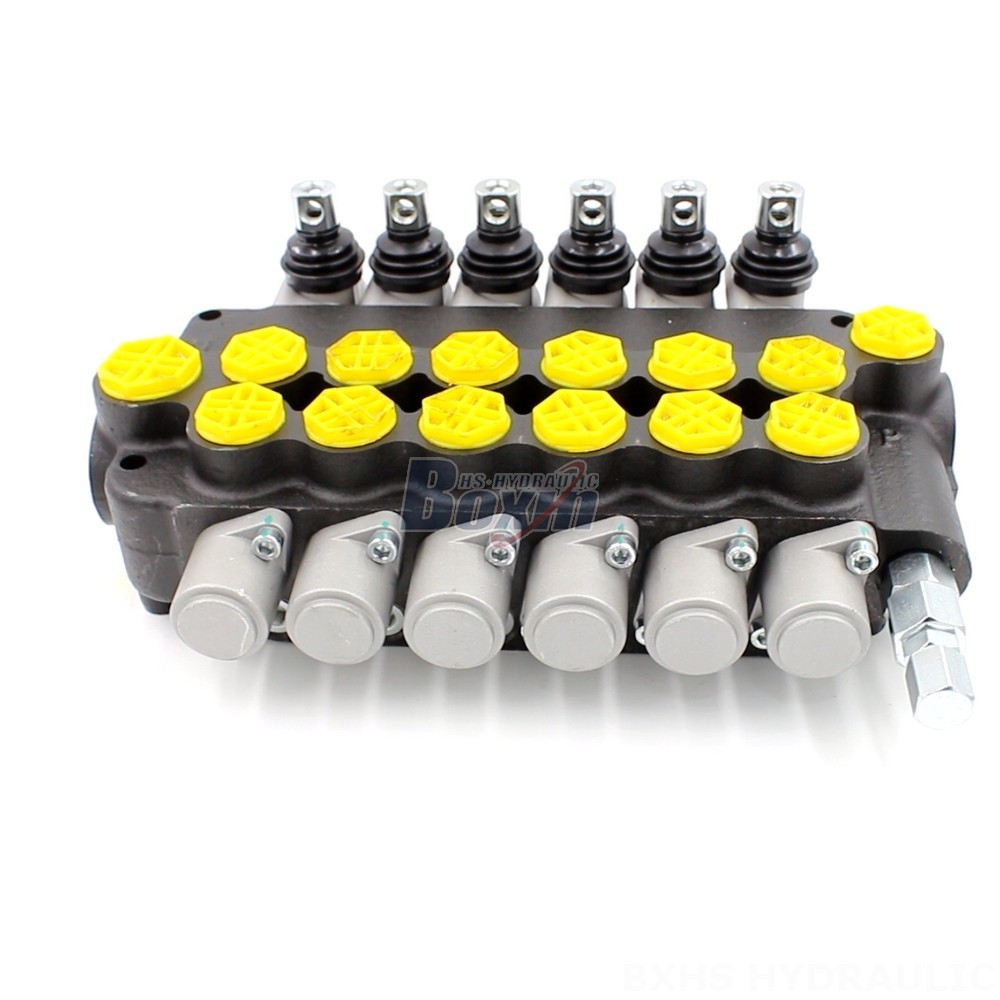 Tractor Hydraulic Steering Cylinder Valve Hydraulic Directional Control Valve P80-G12-G34-6OT main image