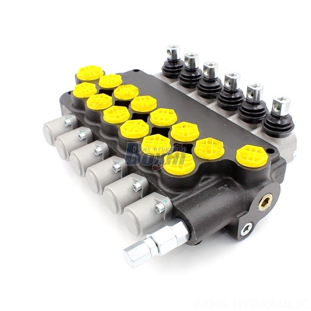 Tractor Hydraulic Steering Cylinder Valve Hydraulic Directional Control Valve P80-G12-G34-6OT main image