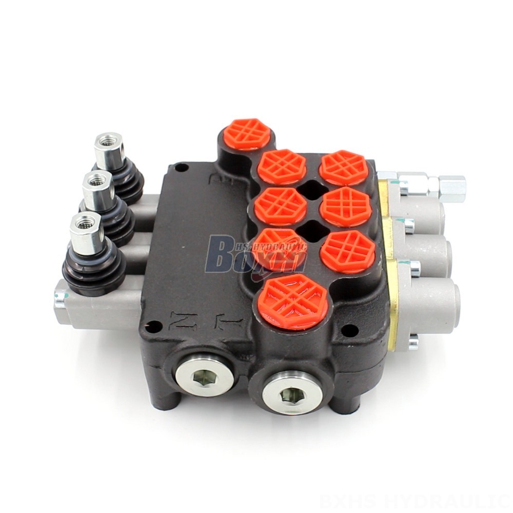 Electric Joystick Hydraulic Control Valve 3 Spool Directional Control Valve: OEM/ODM Available main image