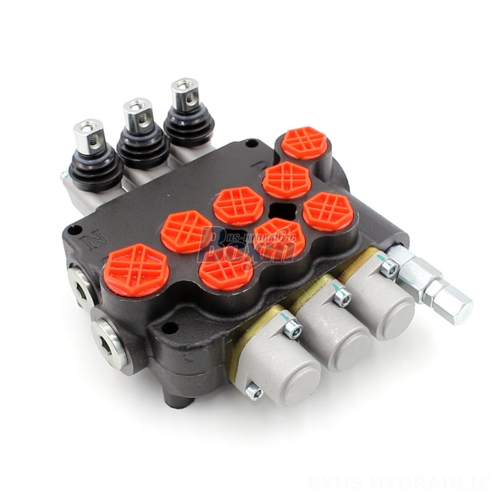 Electric Joystick Hydraulic Control Valve 3 Spool Directional Control Valve: OEM/ODM Available main image