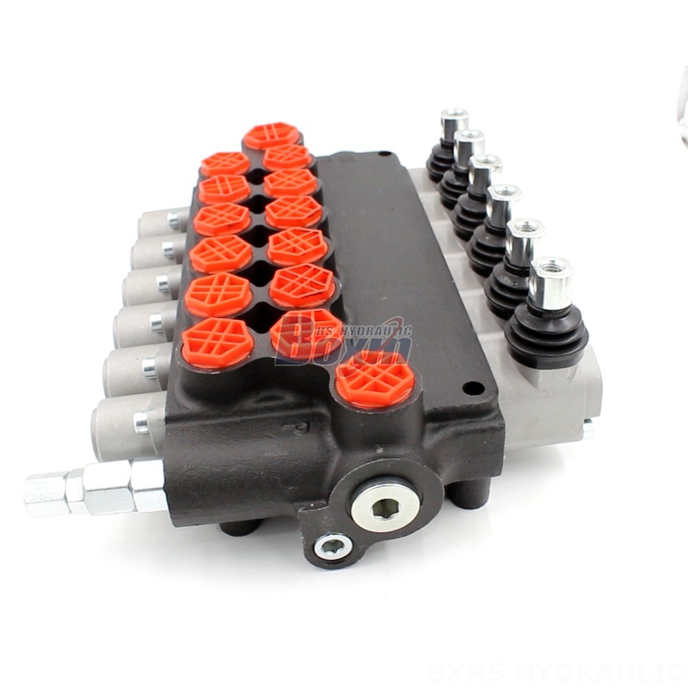 Hydraulic Steering Hydraulic 6 Spool Directional Control Valve | P80-G12-G34-OT | Supplier main image