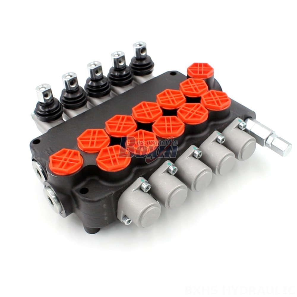 Auxiliary Hydraulic Valve For Tractor Top Manufacturer of P80-G34-5OT 5 Spool Directional Valve cover photo