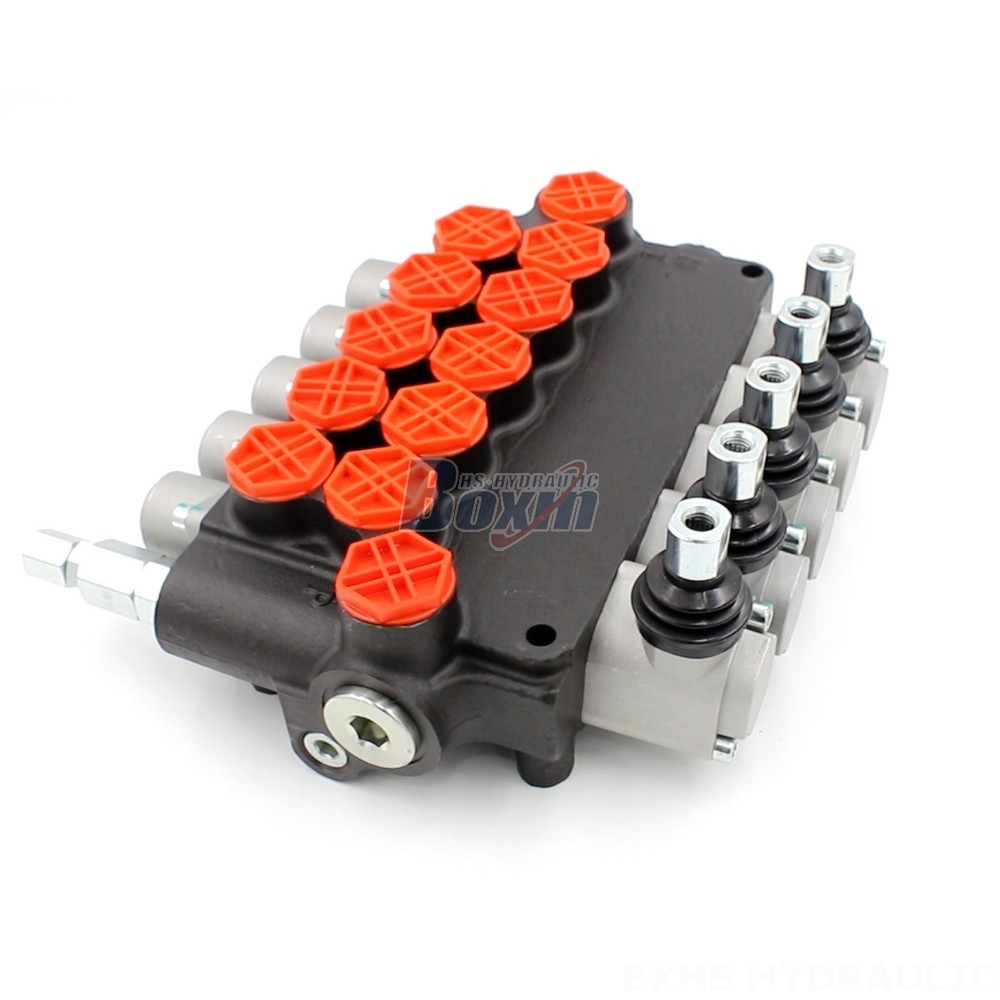Directional Control Valve 8 Spools Monoblock OEM/ODM P80-G34-5OT 5 Spool Directional Valve cover photo