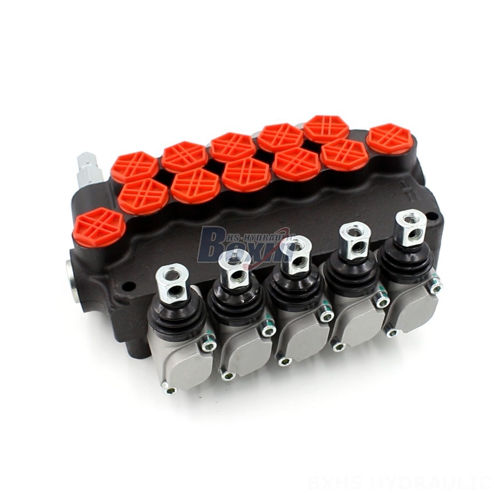Directional Control Valve 8 Spools Monoblock OEM/ODM P80-G34-5OT 5 Spool Directional Valve main image