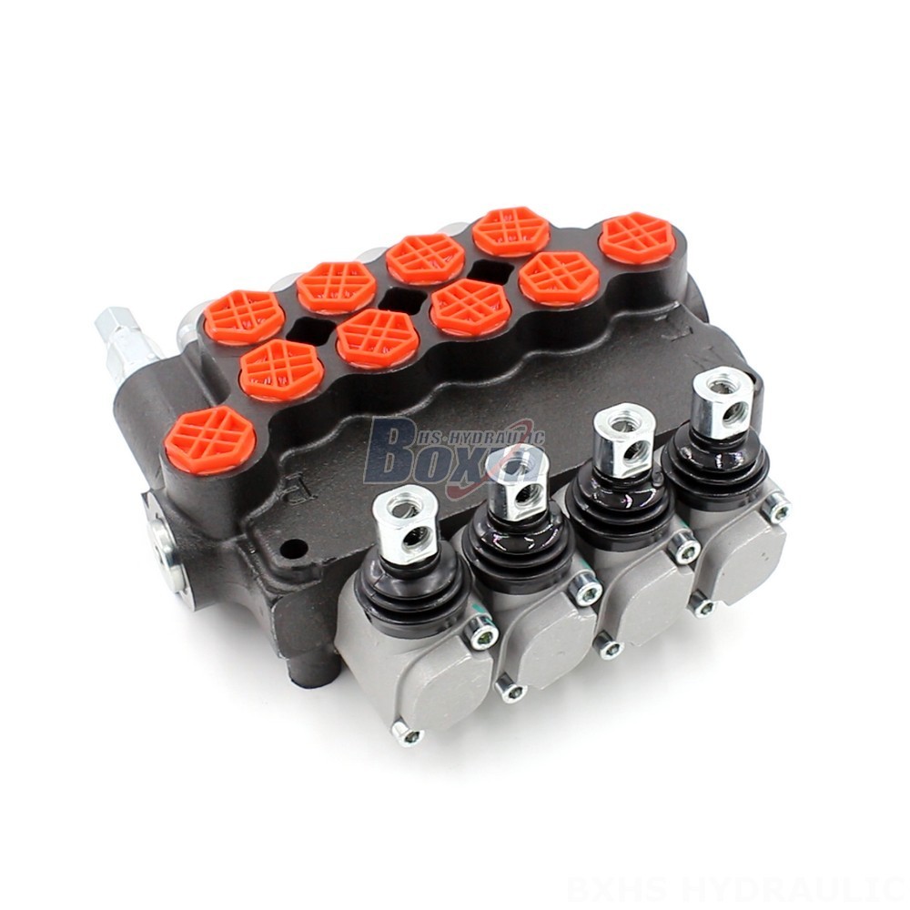 Spool Lever P80-G34-G12 Manual 4 Spool Monoblock Directional Valve | Wholesale & OEM main image