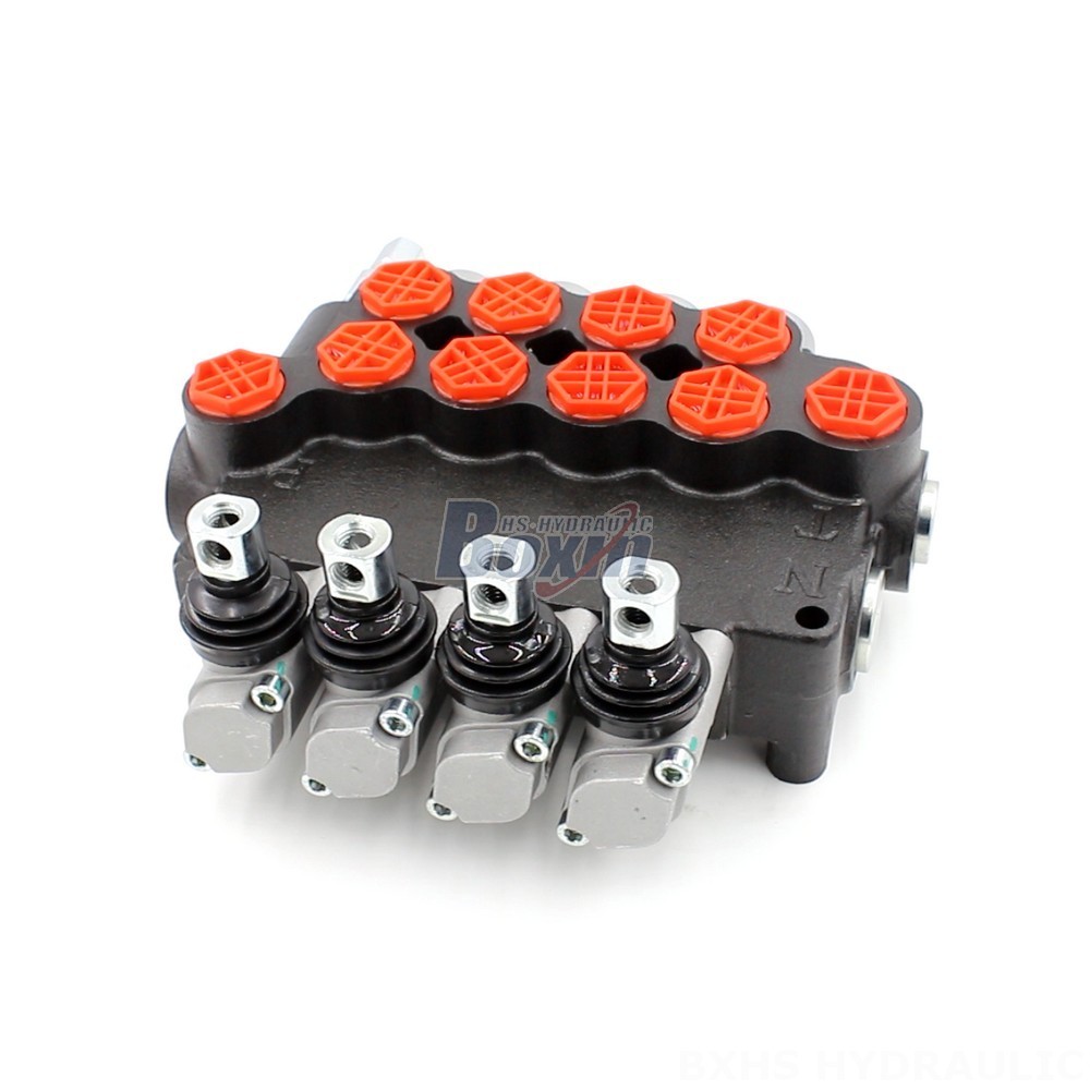 12v Hydraulic Control Valve 4-Spool Hydraulic Directional Valve | Customizable & OEM Available main image