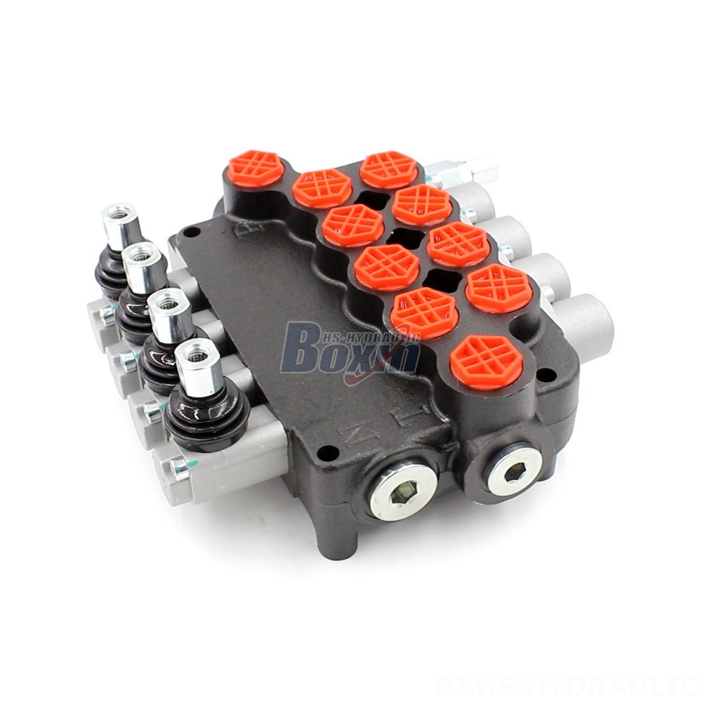 12v Hydraulic Control Valve 4-Spool Hydraulic Directional Valve | Customizable & OEM Available main image