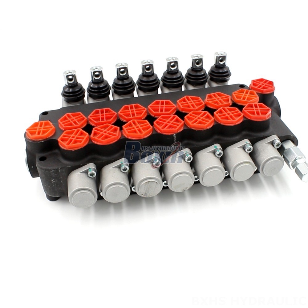 P80-G34-OT Manual 7 Spool Monoblock Directional Valve: Hydraulic Control Solutions main image